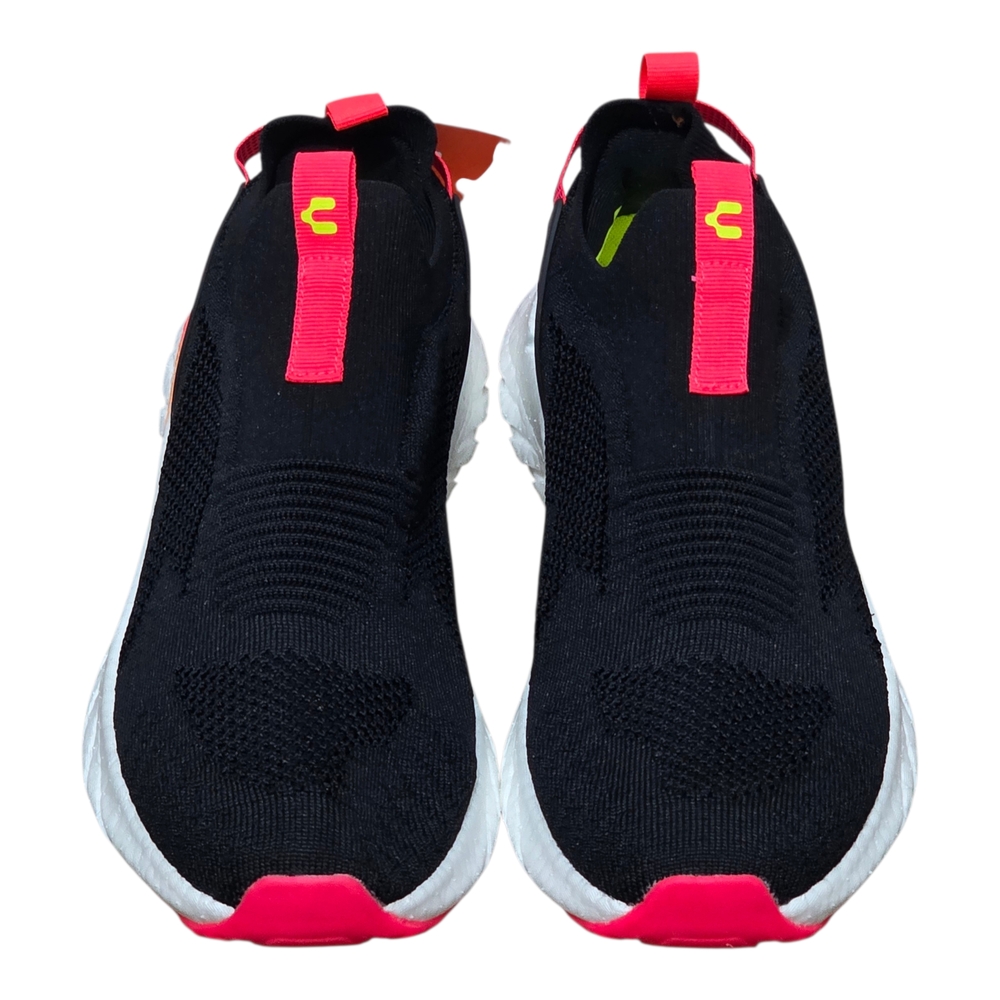 Charly Slip-on Black and Coral Athletic Shoes